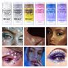 Body Glitter Stick,Mardi Gras Accessories,Sparkling Face Hair Glitter,Mermaid Sequins Chunky Glitter Face Paint,Singer Concert Outfit Festival Rave Accessories for Women and Kids (#2+4) view 2