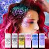 Body Glitter Stick,Mardi Gras Accessories,Sparkling Face Hair Glitter,Mermaid Sequins Chunky Glitter Face Paint,Singer Concert Outfit Festival Rave Accessories for Women and Kids (#2+4) view 3