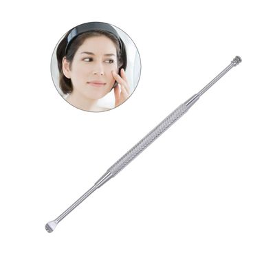 Anneome Stainless Steel Spiral Wax Tool Double Ended for Safe and Wax Removal Care Cleaning Kit Silver