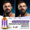 Beard Growth Oil - 5% Concentration Biotin Beard for Men (2 oz) - Natural Mens with Argan Oil, Jojoba Oil and Vitamin, Growth Softener, Moisturizer (Passionate Sunset) view 2
