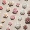 50Pcs Rose Embellishments for Jewelry Making Art Decors 3D Flower Art Resin Rhinestones Nails view 4