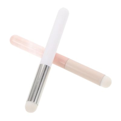Didiseaon 2pcs Soft Mushroom Head Lip Brush Set for Lipstick Lip Gloss Application Makeup Applicators for Professional Personal Use