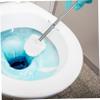 MOLUCKFU 4pcs Brush Replacement Heads for Toilet Accessories Bathroom Cleaning Tools Plastic Brush Refill view 2