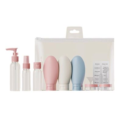 12Pcs Travel Refillable Bottle Portable Silicone Empty Sub-bottling Tool Liquid Container Lotion Shampoo