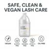 ISLA & FONTANE Lash Shampoo Bulk  Pura White 64 fl oz | Gentle Eyelash Shampoo for Extensions | Lash Foam Cleanser | Oil-Free Lash Bath for Home & Salon Use view 4