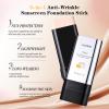 3-in-1 Anti-Wrinkle + Broad Spectrum SPF 50 Foundation Stick - Full Coverage, Flawless Finish, Lightweight Liquid Texture (#001, 0.71 Fl Oz (Pack of 1)) view 4