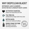 Isla & Fontane Lash Shampoo  DeepClean Black 64 fl oz | Charcoal Lash Cleanser for Extensions | Deep Purifying Lash Bath Foam | Tea Tree & Witch Hazel Formula | Lash Shampoo Bulk For Salon & Home Use view 2