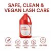 ISLA & FONTANE Lash Shampoo  Nourish Red 64 fl oz | Strengthening Lash Foam Cleanser for Extensions | Biotin & Keratin Lash Care | Lash Shampoo Bulk for Salon Use & Home Use view 4