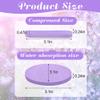 120 Pcs Facial Sponge Compressed, Luxiv Face Cleansing Sponge Estheticians Compressed Makeup Facial Sponge Round Wash Face Sponges for Women Compress Exfoliating Removal Sponge (Purple) view 2