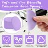 120 Pcs Facial Sponge Compressed, Luxiv Face Cleansing Sponge Estheticians Compressed Makeup Facial Sponge Round Wash Face Sponges for Women Compress Exfoliating Removal Sponge (Purple) view 3