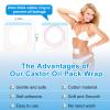 Castor Oil Pack Patches for Belly Button  60 Disposable Organic Cotton Self-Adhesive Pads, Leak-Proof & Breathable, No-Wash Castor Oil Wraps for Navel, Abdomen & Targeted Skin Care view 2