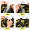 2 Pcs Barber Capes for Men with Adjustable Neckline Size, Profesional Barber Cape, Waterproof and Cleanable Haircut Cape, Hair Cutting Capes for Hairdressing Dyeing Salon Men Women Kids Adult view 4