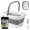 Beinilai Collapsible Foot Bath Kit, Foot Soaking Tub with Handle and Massage Acupoint, Tea Tree Oil Foot Soak with Epsom Salt, and Pedicure Feet File view 1