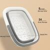 Beinilai Collapsible Foot Bath Kit, Foot Soaking Tub with Handle and Massage Acupoint, Tea Tree Oil Foot Soak with Epsom Salt, and Pedicure Feet File view 3
