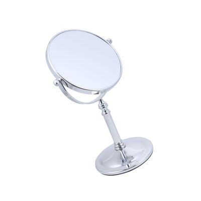 1pc Portable Makeup Mirror Adjustable Makeup Mirror Round Makeup Mirror Hand Mirror Makeup Table Mirror with Stand Round Dinner Table Vanity Mirror Miss Dressin (As Shown 23L x 12. (Silver Size 1)