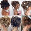 WOAITIANTIAN Hair Bun, Fluffy No-Scrunch Puff Buns Hair Bands for Effortless Updo Styling Hair Extensions(Pink) view 4