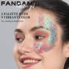 FANDAMEI Face Glitter, 2 PCS Face Glitter Gel 18 Grids, Body Hair Glitter for Kids Women for Makeup, Halloween Rave Concert Face Paint Glitter view 3