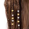 100PCS Metal Hair Beads for Braid, Hair Jewelry Rings Aluminum Hair Accessories Dreadlocks Cute Braids Decoration Jewelry Making Kit Braid Clips for Women and Men view 3