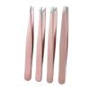 4Pcs Multi-Use Precision Stainless Steel Tweezers(4Pcs-Pink) view 1