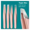 4Pcs Multi-Use Precision Stainless Steel Tweezers(4Pcs-Pink) view 2