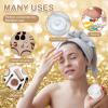 12 Pack Plastic Container Jars with Lids Round Clear Travel Cosmetic Container Jars for Toiletries, Lotion, Cream, Ointments, Makeup, Rhinestone, Samples, Kitchen Storage(4 oz,Gold) view 3