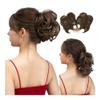 ZHONGCHENGWU Hair Buns, Adjustable Wavy Synthetic Hairpiece - Versatile Side Comb Clip for Messy Bun Styles Hairpieces For Women(Light brown) view 1
