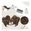 ZHONGCHENGWU Hair Buns, Adjustable Wavy Synthetic Hairpiece - Versatile Side Comb Clip for Messy Bun Styles Hairpieces For Women(Light brown) view 3