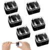 6 Pcs Plastic Makeup Pencil Sharpener, Hand Eyeliner Lip Liner Pencil Sharpener, Dual Hole Sharpener Cosmetic Manual Tools for Lip Liner, Eyebrow Pencil, Eyeliner (Black) view 1