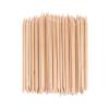 100PCS Orange Wood Nail Sticks, 4.5 Inch Wooden Cuticle Pusher and Remover Set, Dual-Headed Manicure Tools for Home and Salon view 1