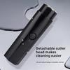 Electric Shaver for Men,Unisex Portable Mini Electric Razor,Black Pocket Size Shavers USB Charging,Aluminum Alloy Body,Detachable Cleaning Head,Bikini Trimmer, Facial Hair Razor Device,Apply Travel view 2