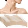 DC,CLISENCE 6pcs Invisible Neck Lifting Tape, Breathable Neck Wrinkles Lifting Patch, Soft Elastic Neck Lines Lift Sticky Strips for Women Men Makeup, Skin Care - Skin Color view 1