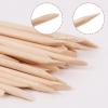 200PCS Orange Wood Nail Sticks, 4.5-Inch Double Sided Cuticle Pusher and Remover, Manicure and Pedicure Tool for Nail Art view 3