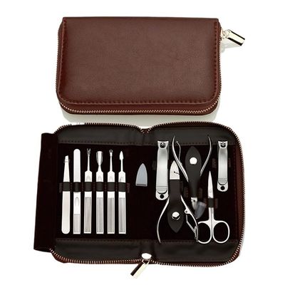 ntumLeap Mens Manicure Set Mens Grooming Kit Nail Care Kit 11 Piece Box Set of Stainless Steel Nail Clippers Nail Clippers Beauty Tools Set for Men Husband Boyfriend P,