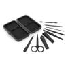 ntumLeap Manicure Professional Manicure Pedicure Set 7 Pcs Manicure Set Stainless Steel Sturdy Men Women Grooming Kit Manicure Pedicure Set Nail Care Kit Grooming,Negr,Negro view 2