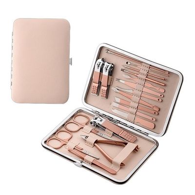 ntumLeap Manicure Pedicure Kit Stainless Steel Professional Grooming Kits Manicure Kit Stainless Steel 18Pcs Beauty Nail Repair Including Foot and Eyebrow Trimming Nos,