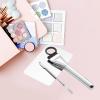 YUYUDEHM Makeup Accessories Set, Makeup Mixing Palette, Foundation Brush, Spatula Tool (Silver) view 4