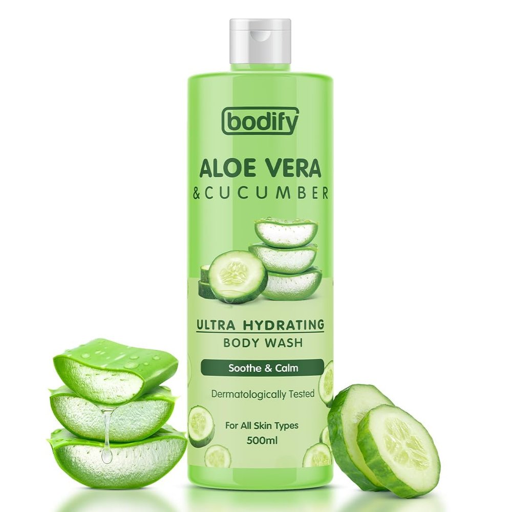 Aloe Vera & Cucumber Ultra Hydrating Body Wash, 500 Ml | Soothe & Calm | Paraben Free | All Skin Types