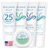 Bergman Kelly - Hotel Toiletries Bundle - White Tea, 1 oz each, 125 Pieces - 5-Piece Set: 25 each Round Bar Soap, Shampoo, Conditioner, Body Lotion & Body Wash - Bulk Mini Guest Amenities view 1