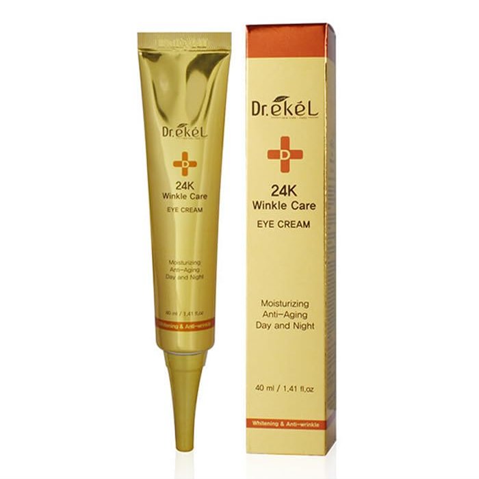 3W Clinic Dr. Ekel 24K Wrinkle Care Eye Cream, Moisturizing Anti-Aging Day and Night, 1.41 fl oz/Korea-Beauty/Korea Made