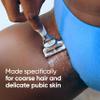Gillette Venus for Pubic Hair and Skin Shaving Set, Womens Razor, 1 Handle + 2 Blade Refills + 2-in-1 Cleanser, Holiday Gifts for Women view 4