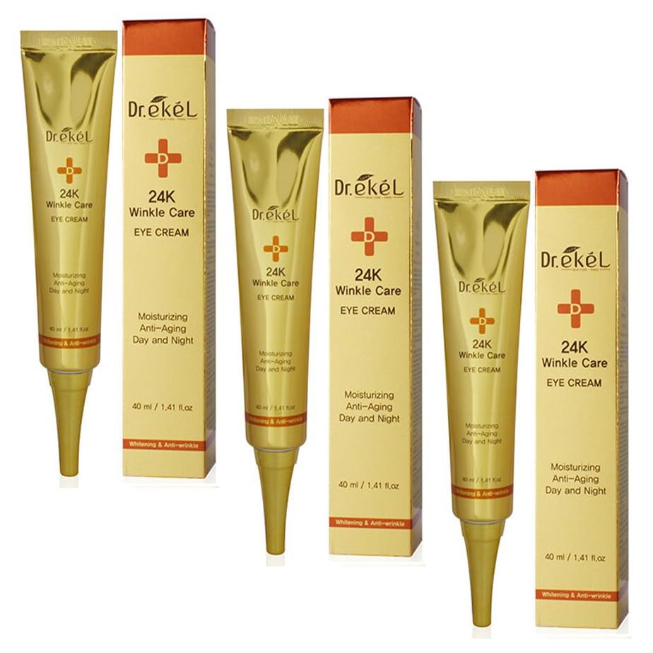 3W Clinic Dr. Ekel 24K Winkle Care Eye Cream 40ml X 3EA/Wrinkle-improving,Moisturizing,Nutrition/Korea-Beauty/Korea Made