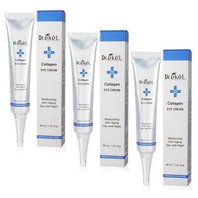 3W Clinic Dr. Ekel Collagen Eye Cream 40ml x 3pcs /Wrinkle-improving,Moisturizing,Nutrition/Korea-Beauty/Korea Made