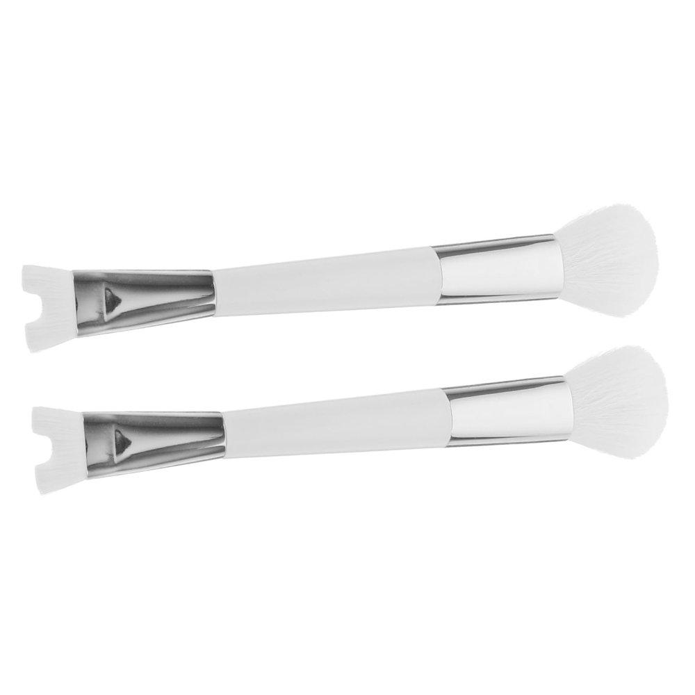WOONEKY Makeup Brush 2pcs Dual-ended Blush Brush Nose Contouring Makeup Tool for Nose