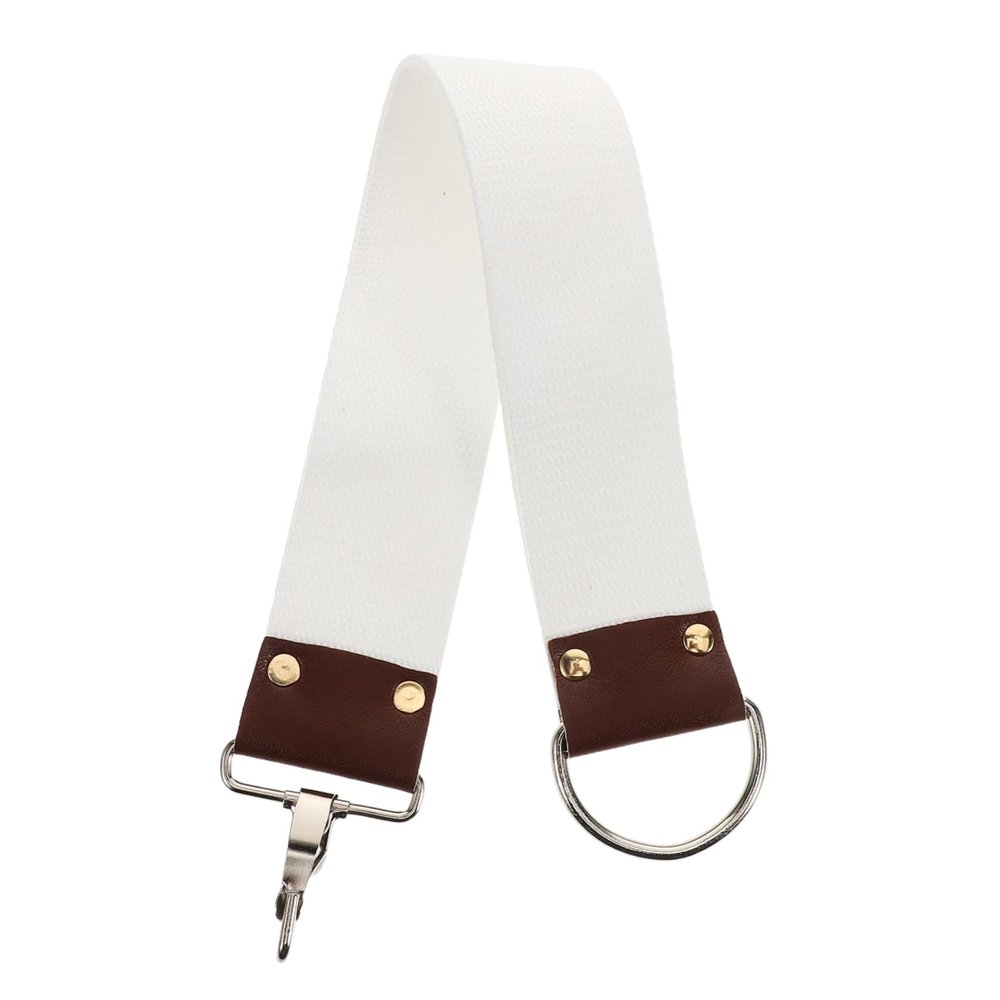 minkissy Dual Layer Canvas Strop Professional Shaving Belt for Straight Easy to Clean Portable Design for Barbershops and Personal Use Reduces Blade Irritation