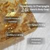24k Gold flakes, Strawberry and Champagne Hand and Body Soap  Vegetable Collagen, Aloe Vera, and 24k Gold flakes - A luxurious treat by Natural Splash - Perfect for gifting or indulging yourself. view 2