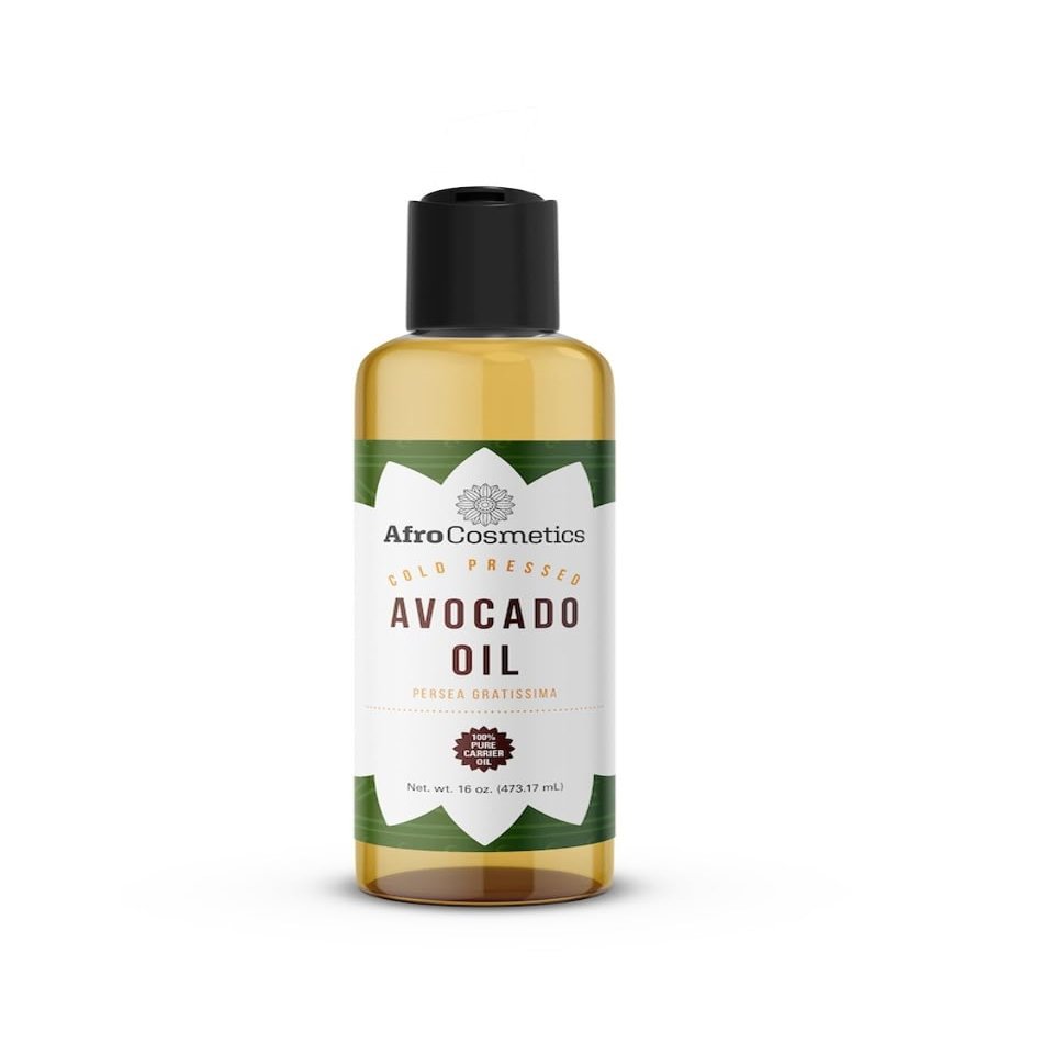 AFROCOSMETICS Avocado Oil, Pure Natural Organic Cold Pressed, Premium Grade For Hair and Skin 8 OZ
