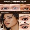 3 Colors Peel Off Eyebrow Tinting Gel Kit,Light Gray Brown Peel Off Tinted Brow Waterproof Long-lasting,Transfer-proof Tattoo Eye Brow Last Up to 3 Days Easy Peeloff Brows for Fuller&Defined Looking view 4