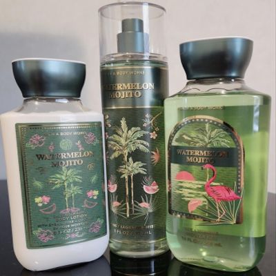 3 WATERMELON MOJITO Bath & Body Wash Lotion Mist