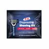 Compact Shaving Kit  Travel Shaving Essentials for Men & Women | Includes Disposable Razor, Shaving Cream, Washcloth & Aftershave Wipe | Hygiene Kit for Travel, Work & Emergencies (Black) view 1