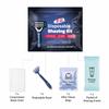 Compact Shaving Kit  Travel Shaving Essentials for Men & Women | Includes Disposable Razor, Shaving Cream, Washcloth & Aftershave Wipe | Hygiene Kit for Travel, Work & Emergencies (Black) view 2